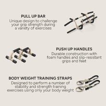 5 Piece Beige & Black Bodyweight Training Set